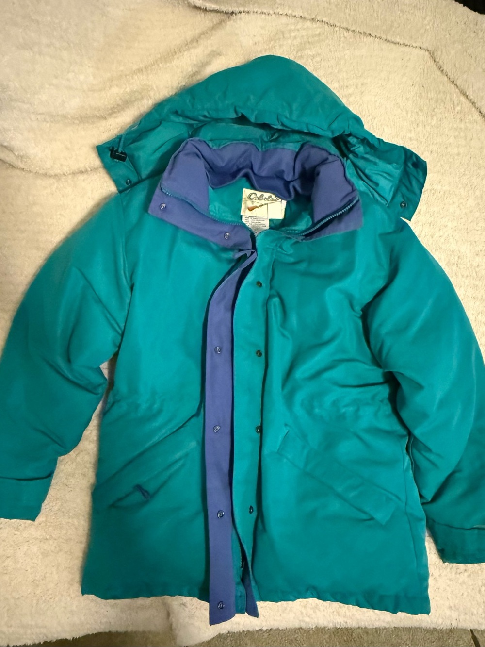Cabela's Women’s  Small Teal Puffer Jacket